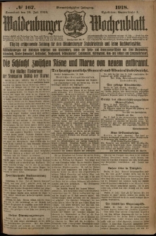 Waldenburger Wochenblatt, Jg. 64, 1918, nr 167