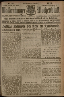 Waldenburger Wochenblatt, Jg. 64, 1918, nr 175