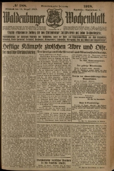 Waldenburger Wochenblatt, Jg. 64, 1918, nr 188