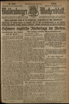 Waldenburger Wochenblatt, Jg. 64, 1918, nr 197