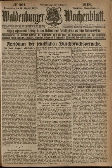 Waldenburger Wochenblatt, Jg. 64, 1918, nr 201