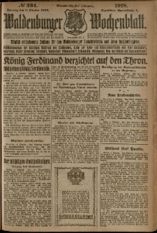 Waldenburger Wochenblatt, Jg. 64, 1918, nr 234