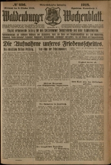 Waldenburger Wochenblatt, Jg. 64, 1918, nr 236