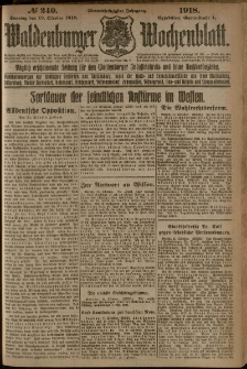 Waldenburger Wochenblatt, Jg. 64, 1918, nr 240