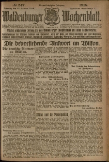 Waldenburger Wochenblatt, Jg. 64, 1918, nr 247