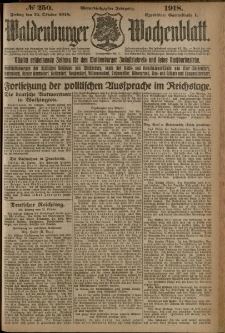 Waldenburger Wochenblatt, Jg. 64, 1918, nr 250