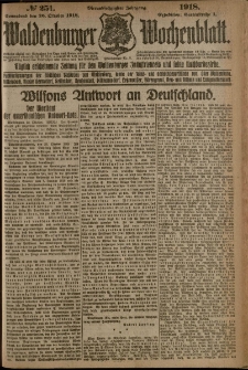 Waldenburger Wochenblatt, Jg. 64, 1918, nr 251