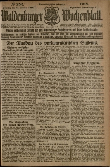 Waldenburger Wochenblatt, Jg. 64, 1918, nr 252