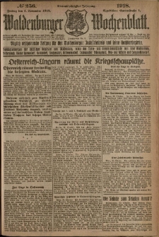 Waldenburger Wochenblatt, Jg. 64, 1918, nr 256