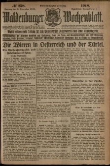 Waldenburger Wochenblatt, Jg. 64, 1918, nr 258