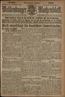 Waldenburger Wochenblatt, Jg. 64, 1918, nr 263