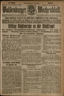 Waldenburger Wochenblatt, Jg. 64, 1918, nr 265