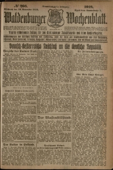 Waldenburger Wochenblatt, Jg. 64, 1918, nr 266