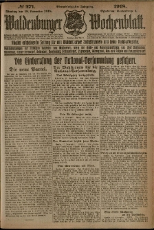 Waldenburger Wochenblatt, Jg. 64, 1918, nr 271