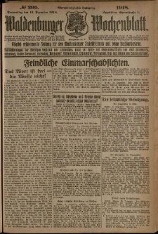 Waldenburger Wochenblatt, Jg. 64, 1918, nr 290