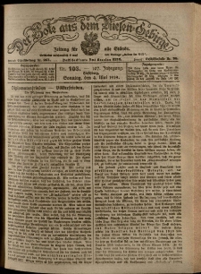 Der Bote aus dem Riesen-Gebirge : Zeitung für alle Stände, R. 107, 1919, nr 103