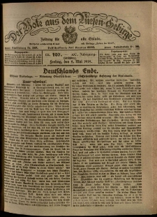 Der Bote aus dem Riesen-Gebirge : Zeitung für alle Stände, R. 107, 1919, nr 107