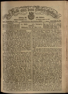 Der Bote aus dem Riesen-Gebirge : Zeitung für alle Stände, R. 107, 1919, nr 117