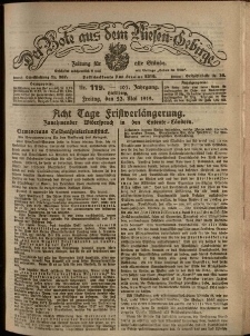 Der Bote aus dem Riesen-Gebirge : Zeitung für alle Stände, R. 107, 1919, nr 119