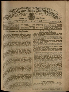 Der Bote aus dem Riesen-Gebirge : Zeitung für alle Stände, R. 107, 1919, nr 120