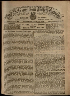 Der Bote aus dem Riesen-Gebirge : Zeitung für alle Stände, R. 107, 1919, nr 123