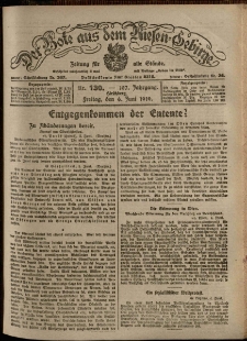 Der Bote aus dem Riesen-Gebirge : Zeitung für alle Stände, R. 107, 1919, nr 130