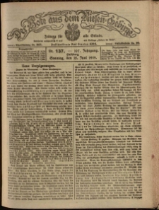 Der Bote aus dem Riesen-Gebirge : Zeitung f&uuml;r alle St&auml;nde, R. 107, 1919, nr 137