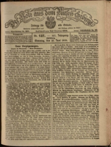 Der Bote aus dem Riesen-Gebirge : Zeitung für alle Stände, R. 107, 1919, nr 137