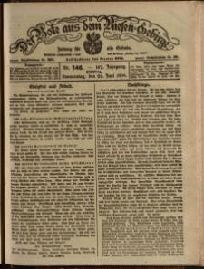 Der Bote aus dem Riesen-Gebirge : Zeitung für alle Stände, R. 107, 1919, nr 146