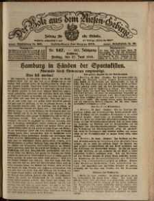 Der Bote aus dem Riesen-Gebirge : Zeitung für alle Stände, R. 107, 1919, nr 147