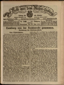Der Bote aus dem Riesen-Gebirge : Zeitung für alle Stände, R. 107, 1919, nr 148