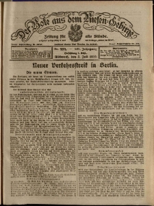 Der Bote aus dem Riesen-Gebirge : Zeitung für alle Stände, R. 107, 1919, nr 151