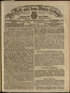 Der Bote aus dem Riesen-Gebirge : Zeitung für alle Stände, R. 107, 1919, nr 154