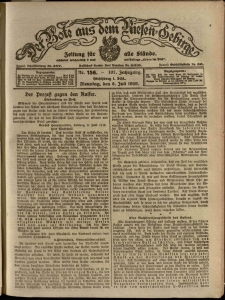 Der Bote aus dem Riesen-Gebirge : Zeitung für alle Stände, R. 107, 1919, nr 156