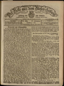 Der Bote aus dem Riesen-Gebirge : Zeitung für alle Stände, R. 107, 1919, nr 158