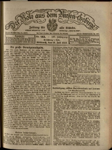 Der Bote aus dem Riesen-Gebirge : Zeitung für alle Stände, R. 107, 1919, nr 163