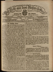 Der Bote aus dem Riesen-Gebirge : Zeitung für alle Stände, R. 107, 1919, nr 176