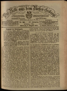 Der Bote aus dem Riesen-Gebirge : Zeitung für alle Stände, R. 107, 1919, nr 181