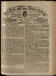 Der Bote aus dem Riesen-Gebirge : Zeitung f&uuml;r alle St&auml;nde, R. 107, 1919, nr 186