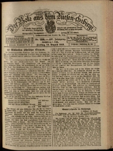 Der Bote aus dem Riesen-Gebirge : Zeitung für alle Stände, R. 107, 1919, nr 189