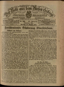 Der Bote aus dem Riesen-Gebirge : Zeitung für alle Stände, R. 107, 1919, nr 195