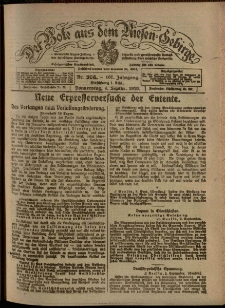 Der Bote aus dem Riesen-Gebirge : Zeitung für alle Stände, R. 107, 1919, nr 206