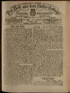 Der Bote aus dem Riesen-Gebirge : Zeitung f&uuml;r alle St&auml;nde, R. 107, 1919, nr 209