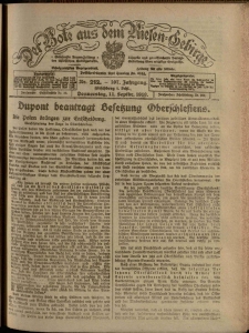 Der Bote aus dem Riesen-Gebirge : Zeitung für alle Stände, R. 107, 1919, nr 212