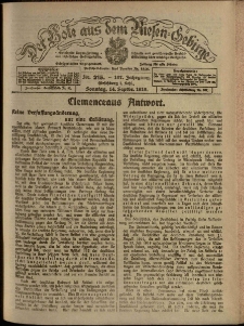 Der Bote aus dem Riesen-Gebirge : Zeitung für alle Stände, R. 107, 1919, nr 215