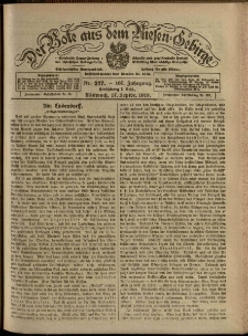 Der Bote aus dem Riesen-Gebirge : Zeitung für alle Stände, R. 107, 1919, nr 217