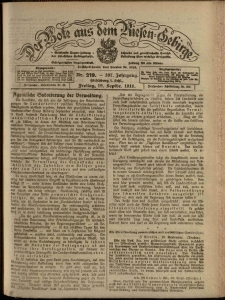 Der Bote aus dem Riesen-Gebirge : Zeitung für alle Stände, R. 107, 1919, nr 219