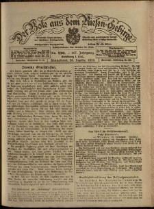 Der Bote aus dem Riesen-Gebirge : Zeitung für alle Stände, R. 107, 1919, nr 220