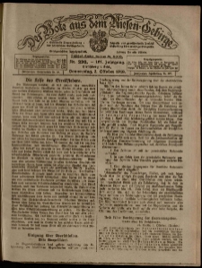 Der Bote aus dem Riesen-Gebirge : Zeitung für alle Stände, R. 107, 1919, nr 230