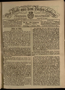 Der Bote aus dem Riesen-Gebirge : Zeitung für alle Stände, R. 108, 1920, nr 3